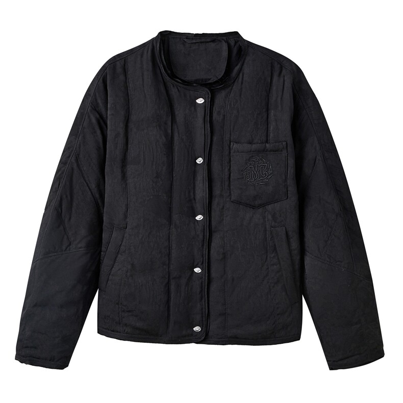 现货新款暗纹提花白鸭绒羽绒服女2025冬季短款冬装外套,女装羽绒服,梦懿尔