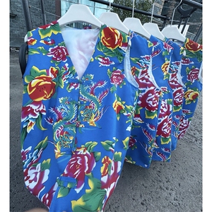 MJ02男女休闲大码盘扣风马甲外套情侣装结婚喜庆团队服新中式