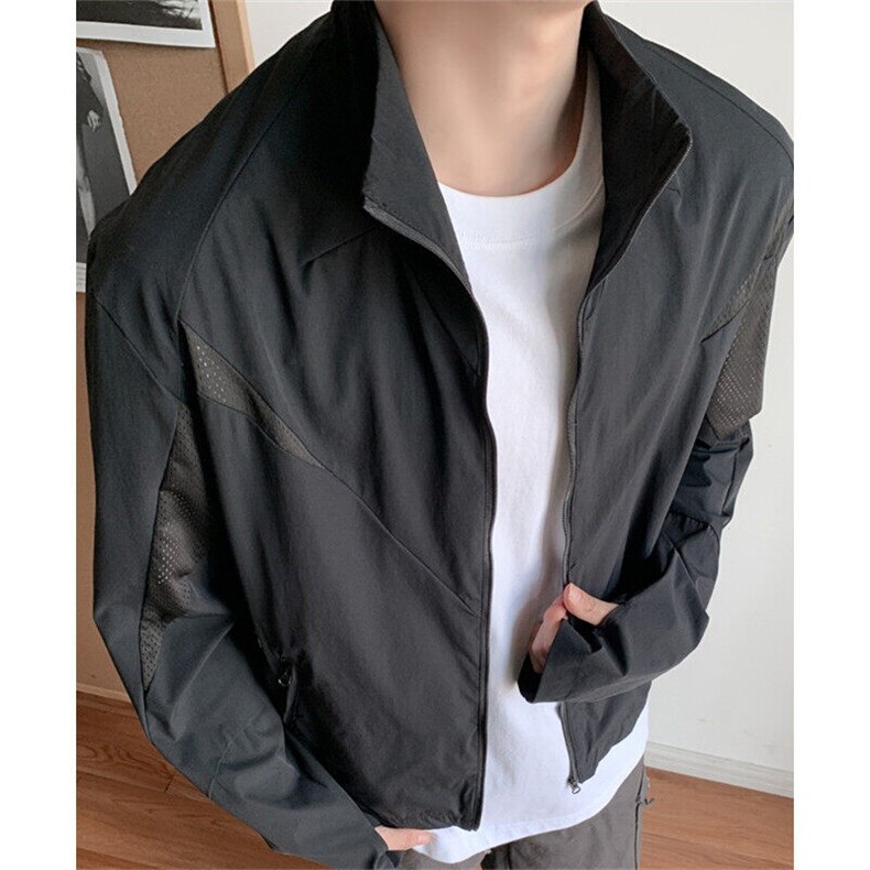 网眼立领防晒衣夏季运动户外轻量外套速干薄款防晒服男女JY119，男装防晒衣，星座1116A（原606A-3）