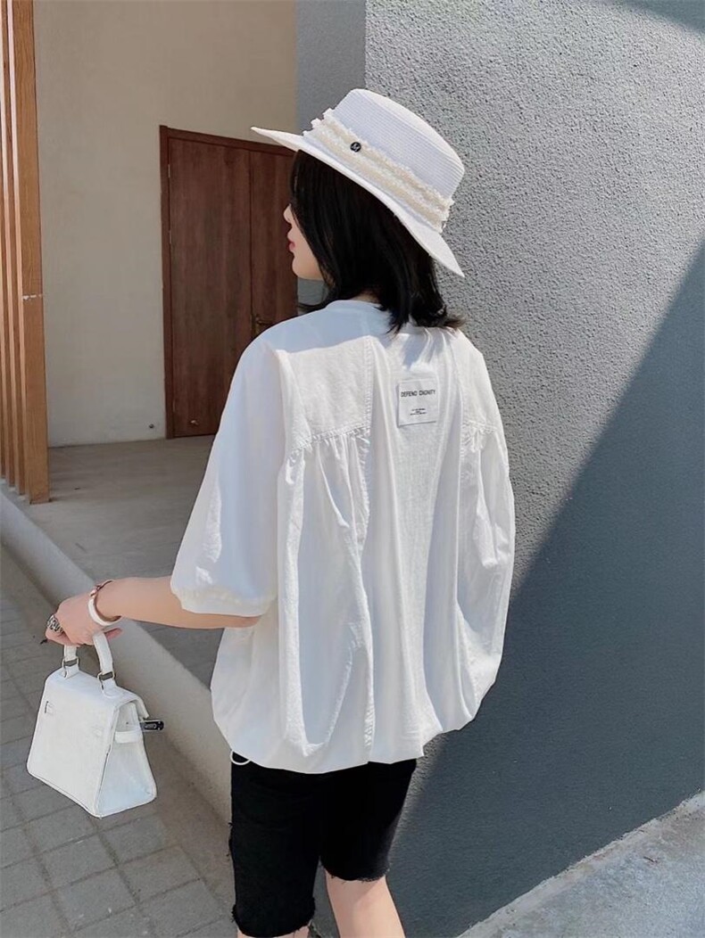 ［爱美欧］夏季新款阔版小衫，女装，爱美欧