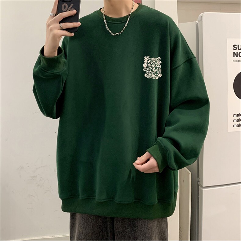 秋季新款320G华棉圆领卫衣面布棉WH2483-P35控58,男装卫衣,电商B370