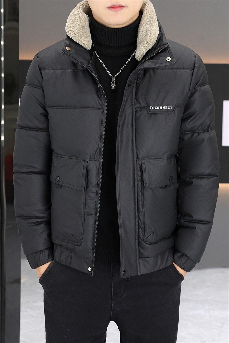 冬季加厚棉衣男休闲时尚皮棉衣防水潮流皮衣棉服M836-P115,男装皮衣,星座310B-3