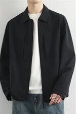 2026年春新款通勤外套行政上衣男士简约翻领休闲夹克，男装夹克，星座914