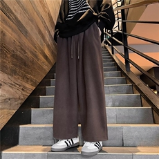 卫裤男冬季新款阔腿裤宽松百搭休闲长裤美式高街直筒K5887-P33，男装休闲裤，星座412-2