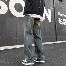 牛仔裤宽松直筒百搭牛仔长裤男2024潮男N2022-P45，男装牛仔裤，星座308B-2