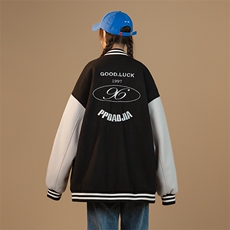 2022春季新款中性蒙马特棒球服呢料贴标外套夹克男J6822-P85，男装夹克，电商A001