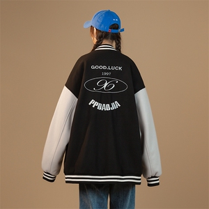 2022春季新款中性蒙马特棒球服呢料贴标外套夹克男J6822-P85图片