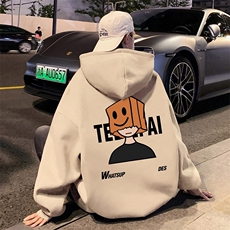 CM065P60新品重磅纯棉连帽卫衣秋冬外套卡通印花帽衫秋冬外套，男装卫衣，星座304A-1
