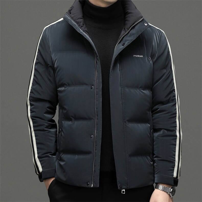 DF8209钱塘2020-2冬季新款时尚休闲立领厚款中年男士羽绒服P290图片
