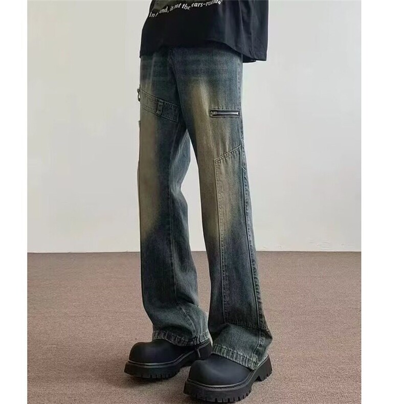 【有货】DT71-P50美式复古牛仔裤男秋季重磅直筒百搭牛仔裤,男装牛仔裤,星座603-2