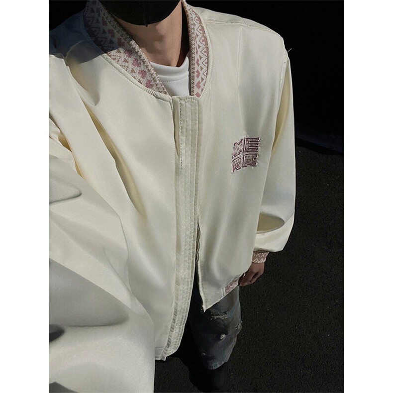 民主风提花拼接飞行夹克棒球服男xh94-特60,男装夹克,电商B367
