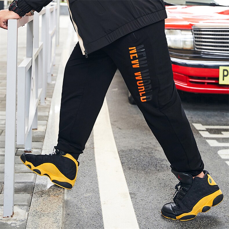 L-10XL春季运动裤子男潮流宽松卫裤潮牌休闲裤加肥加大9885款,男装休闲裤,星座802