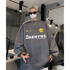 抖音得物供货提供视频秋冬重磅美式麂皮绒圆领卫衣JY390，男装卫衣，电商A486