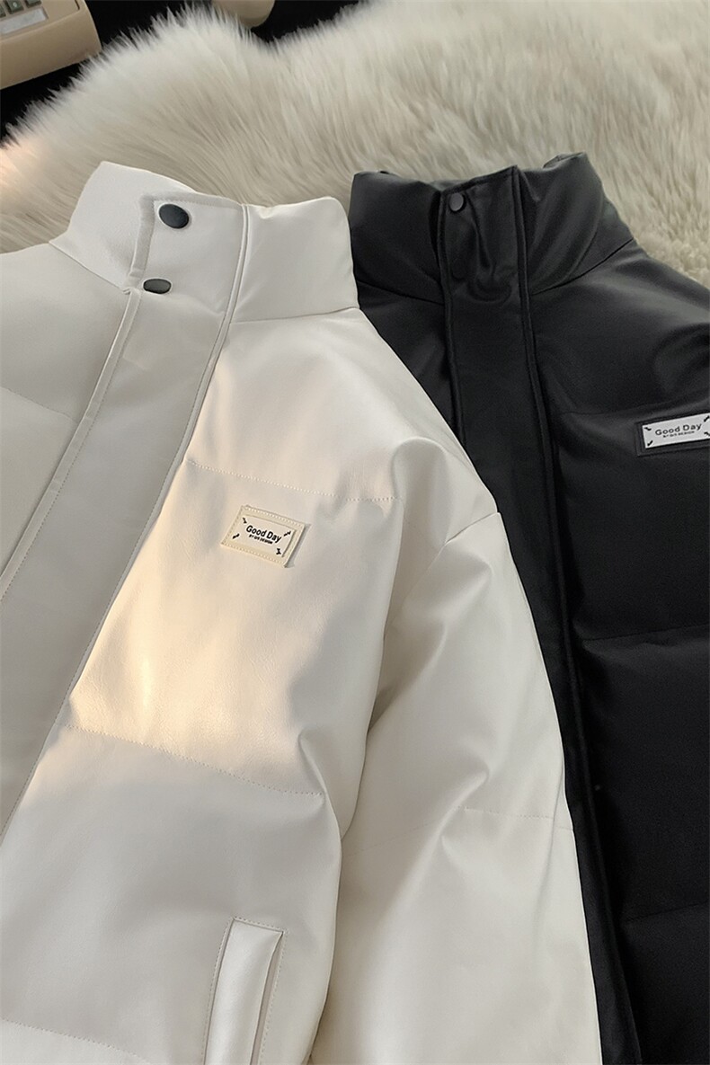 港风平铺2025冬装新款宽松皮棉衣冬季宽松棉服袄外套男S271-P128,男装棉衣,电商A233-1