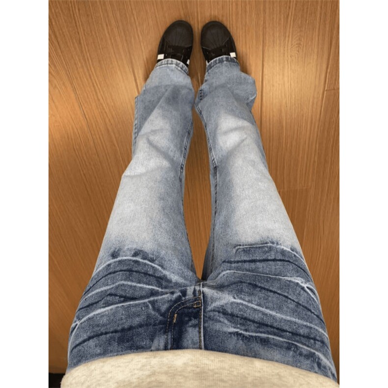 【高质量量大可谈档口1000+特P43】男女裂纹牛仔裤XZ610A-KB015,男装牛仔裤,星座610A