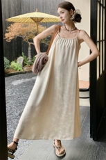 2024年夏季新款吊带提花连衣裙-款号9922-P105-K158，女装连衣裙，浙宝305