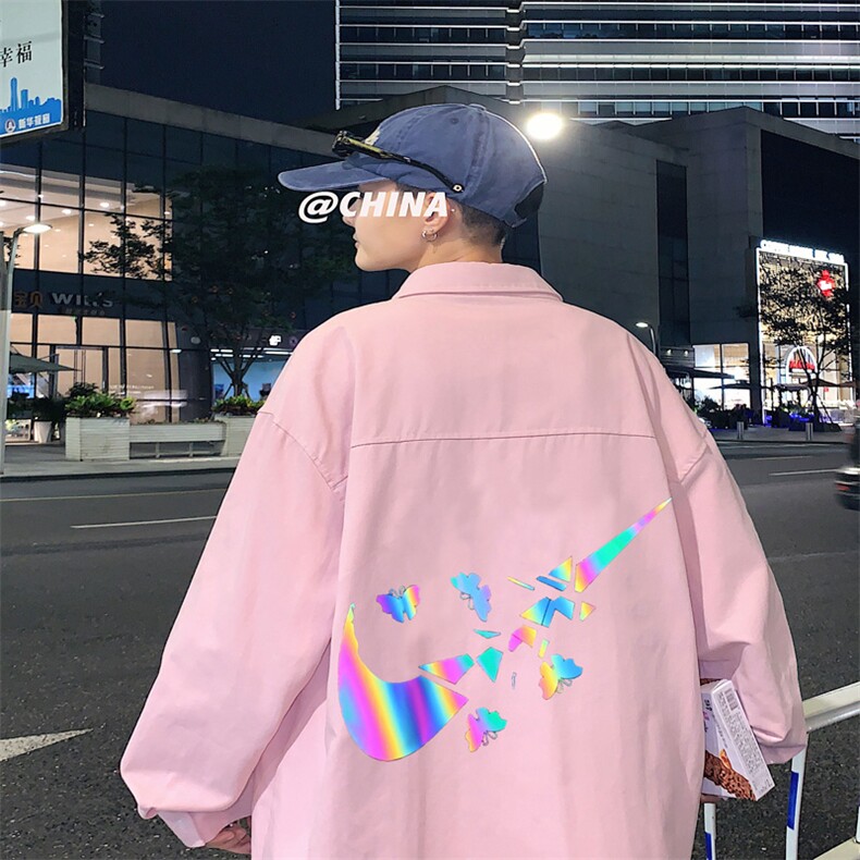 春季长袖衬衫男宽松港风衬衣男外套男CSCS270-P40图片