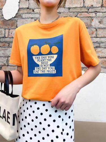 【现货】 橘子T恤 SM，女装T恤，L.F.original邻风