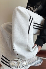 供抖音现货主推秋冬港风新款条纹裤男宽松X416B-1-KL921-P55限88，男装休闲裤，星座416B-1