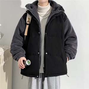 冬款青少年羊羔绒棉服假两件宽松棉衣外套男女 8338-P130控价178图片