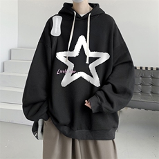 连帽卫衣男大码运动服帽衫外套WY2286-P35加绒款-P40，男装卫衣，电商A040