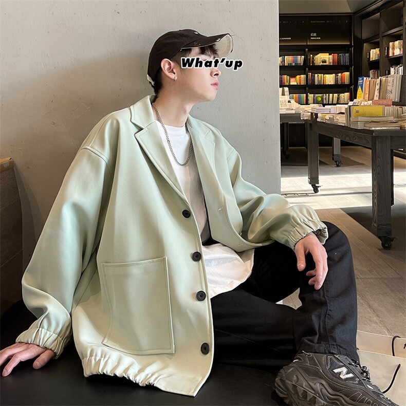 宽松小西装男雅痞情侣休闲西服外套A071-X01-P80,男装西服套装,电商A071