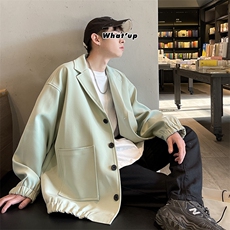 宽松小西装男雅痞情侣休闲西服外套A071-X01-P80，男装西服套装，电商A071