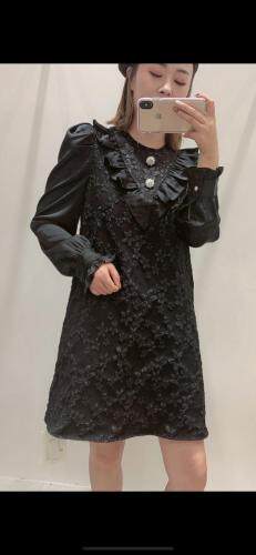 设计师款提花连衣裙，超精致，女装连衣裙，靓依蝶菲