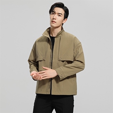无影墙轻奢秋季新款工装休闲立领夹克外套痞帅外衣男JK122-P108，男装夹克，电商A413