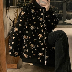 潮提花棒球外套女2025新款飞行员休闲夹克机车服上衣C704-88，男装夹克，星座911-2(原星座613-2）