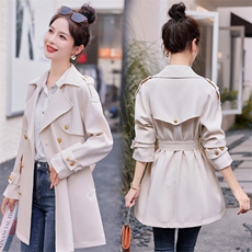《现货》日韩经典英伦气质风衣外套优雅显瘦长款女装外套，女装风衣，曼琳思菲