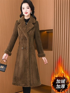 （现货）时尚气质减龄修身显瘦外套女加绒加厚反皮绒皮毛一体外套图片