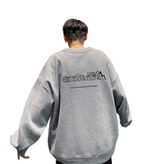 华夫格！华夫格上衣男圆领华夫格卫衣男大码长袖t恤男HY187-P30，男装卫衣，电商B367
