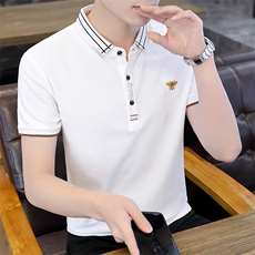 72380-P35夏季短袖t恤男士韩版潮流修身半袖体恤polo衫潮牌衬衫领，男装Polo衫，电商D310B