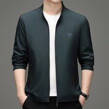 2023秋季新款纯色简约休闲外套立领夹克上衣男士潮流HB3018-P160图片