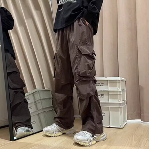 【档口现货】DA775-批38美式复古工装裤夏季束脚休闲阔腿长裤图片