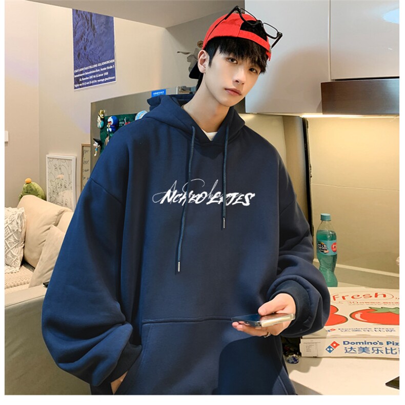 抖音供货、重磅360克现货加绒印花连帽卫衣HD019-1-LMWY44116-P40,男装卫衣,电商019-1