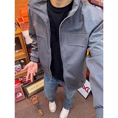 美式短款立领猎装夹克男款秋季cleanfit工装外套三防冲锋衣骑兵服，男装夹克，星座410-7