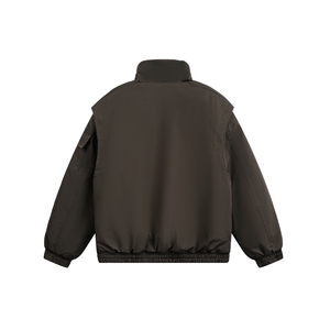 W85129 特P90 控158 工装立体口袋宽肩立领加厚棉衣棉服男图片
