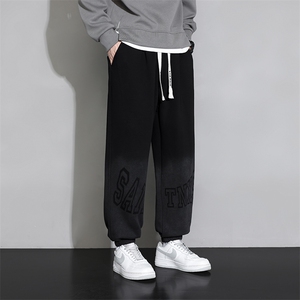 主推M-8XL 棉 秋季新款大码束脚潮流休闲卫裤 109-K608-P50图片