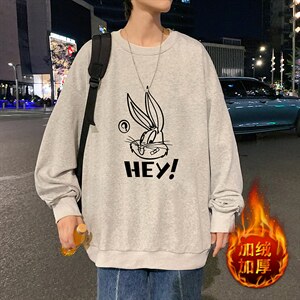 S6179-P28加绒款-P33秋季圆领卫衣男大码韩版宽松长袖外套,男装卫衣,电商A040