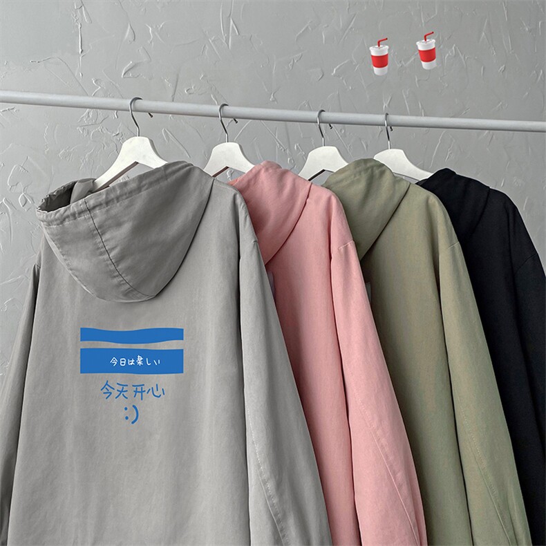 JK41033-P85纯棉连帽夹克男士大码工装夹克男外套男,男装夹克,电商A040