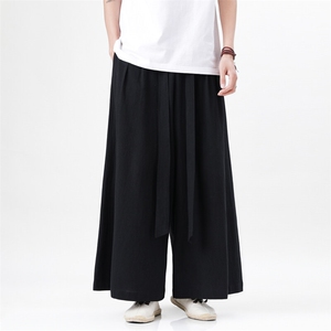 2025 汉服 唐装 宽松阔腿裤 风棉麻阔腿裤 基地A057-K371-P55图片