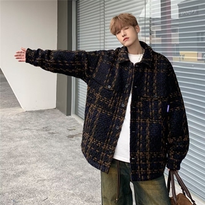 男装2024春秋男女士韩版宽松小香风休闲潮流百搭小众外套~WT9304图片