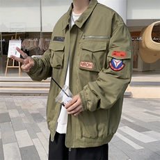 秋冬季男士空军一号飞行服加棉外套休闲夹克男棉衣JK09908-P75，男装夹克，星座308B-1