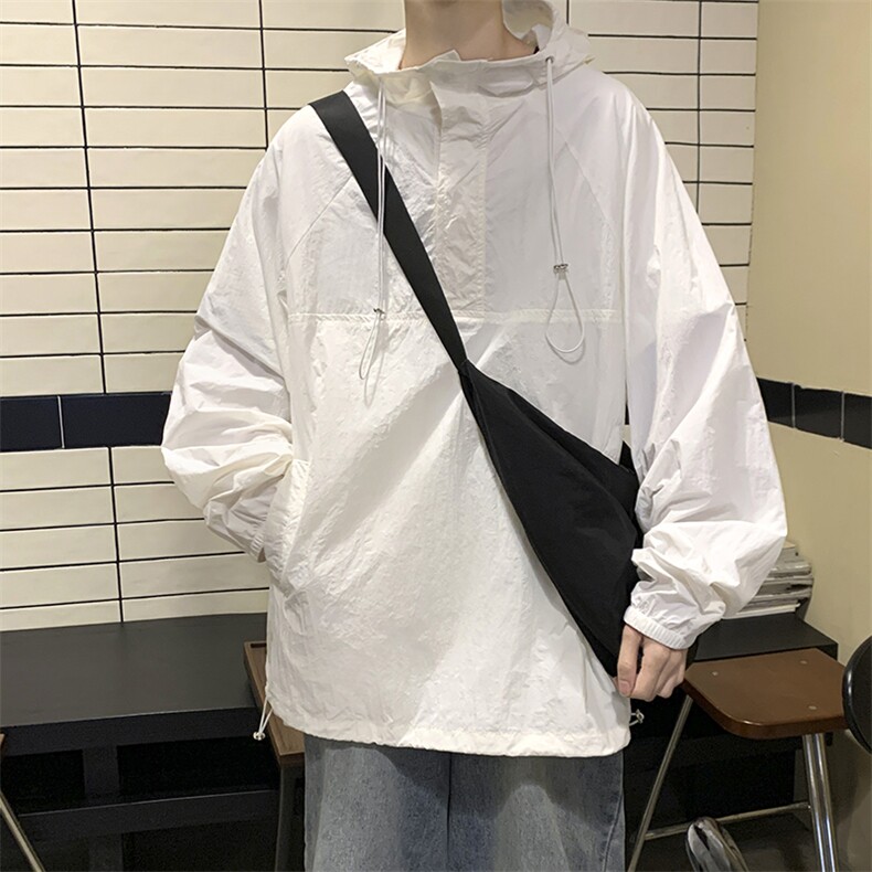 FS2306-P55控78夏季港风情侣防晒服外套薄款防晒衣,男装防晒衣,电商A036A