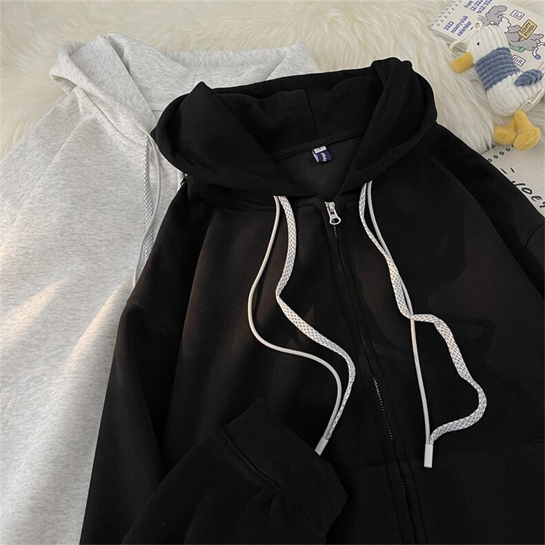 高品质秋款男连帽开衫抽绳拉链双拉链休闲加厚外套WY8043P55,男装卫衣,星座1013-1