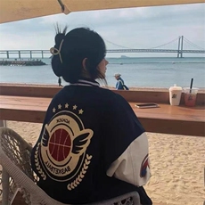 美行员夹克毛呢棒球服外套男女春秋季薄款男女情侣两件套JK781，男装夹克，星座516A