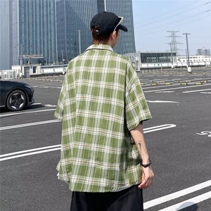 夏季2024新款格子短袖衬衫 SC332 P33图片
