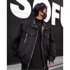 座山雕加绒加厚外套男冬季帆布棉服短款工装棉衣飞行夹克棉服p128，男装棉衣，电商C307